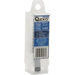 Drill bit GEKO step HSS TiAlN 4–20 mm, model G38561, pack of 200
