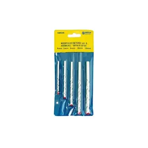 Drill bit set MEGA 16528 for concrete, cylindrical shank, assorted diameters 3–10 mm