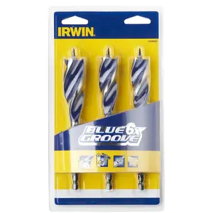 Wood Twist Drill Bit Set Irwin hex shank 20 mm, 22 mm, 25 mm (10506627)