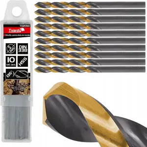 Drill bit Tvardy HSS for metal 5.00 mm black-gold finish