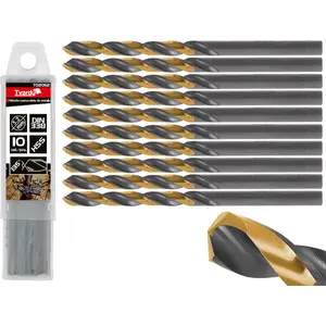 Drill bit for metal Tvardy HSS 5.20 mm – straight shank, black-gold finish