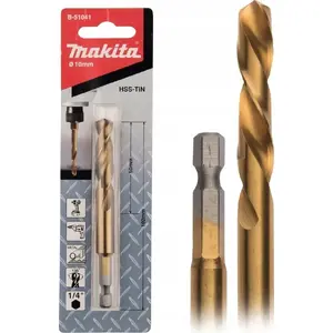 Urbi metālam Makita HSS-TiN 1/4" HEX 10,0 x 102 mm