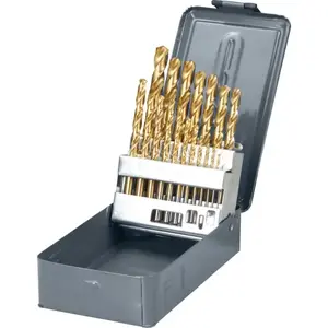 Drill bit set Proline 77990 — 19 pieces, metal and wood drilling sizes