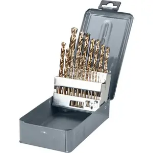 Drill bit set Proline 78225 — 25 pieces, mixed sizes, metal and wood drilling