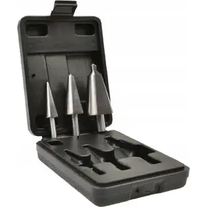 Drill bit set GEKO G38572 stepless bits 3 pcs Ø3–30 mm