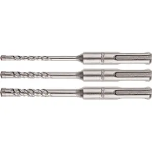 Drill Bit set GRAPHITE SDS+ for concrete 6 mm, 10 mm, 8 mm — 3 pieces (57H570)