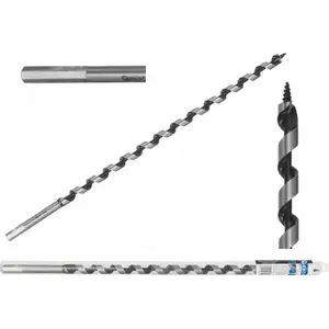 Vītņveida kokam urbjgalva GEKO G37410 Ø14 x 460 mm koksnei un baļķiem, iepakojums 25/50