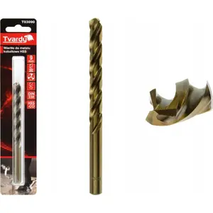 Drill bit Tvardy HSS M35 cobalt for metal 9 mm