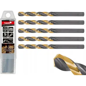 Drill bit Tvardy HSS for metal 8.50 mm, black-gold finish (MPN T02085)