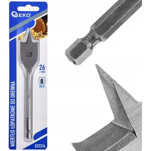 Drill bit GEKO G37314 paddle (spade) 26 x 152 mm HEX shank for wood