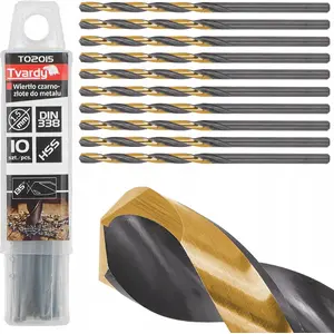 Drill bit Tvardy HSS for metal 1.50 mm, black-gold finish, model T02015