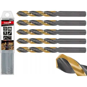 Drill bit Tvardy HSS for metal 13.00 mm (model T02130) black-gold coating
