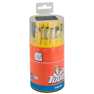 Drill bit set Top Tools 60H018 — 18 pcs, for wood, length 145 mm, weight 258 g