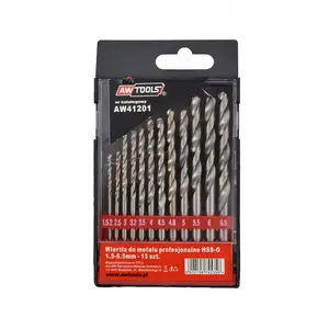 Drill bits set AWTools AW41201 — 13 pieces, pack weight 205 g