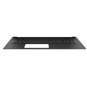Housing base with Dutch keyboard for HP 15 laptops, grey/silver - L24637-B31