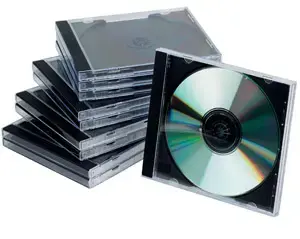 Floppy disk storage case Q-CONNECT KF02209 — black/transparent, single-unit