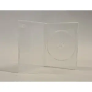 DVD glabāšanas kaste PLATINET 14 mm Premium caurspīdīga, vienam diskam