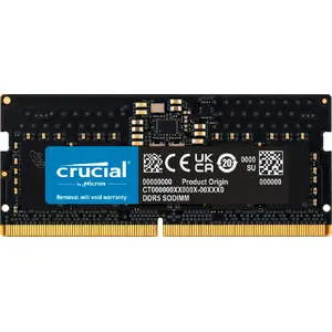 Atmiņas modulis CRUCIAL CT8G56C46S5T 8 GB DDR5 5600 MHz 262‑kontaktu SO‑DIMM ECC 1.1 V