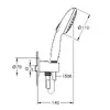 GROHE Tempesta 110 душевая система черная Photo 2