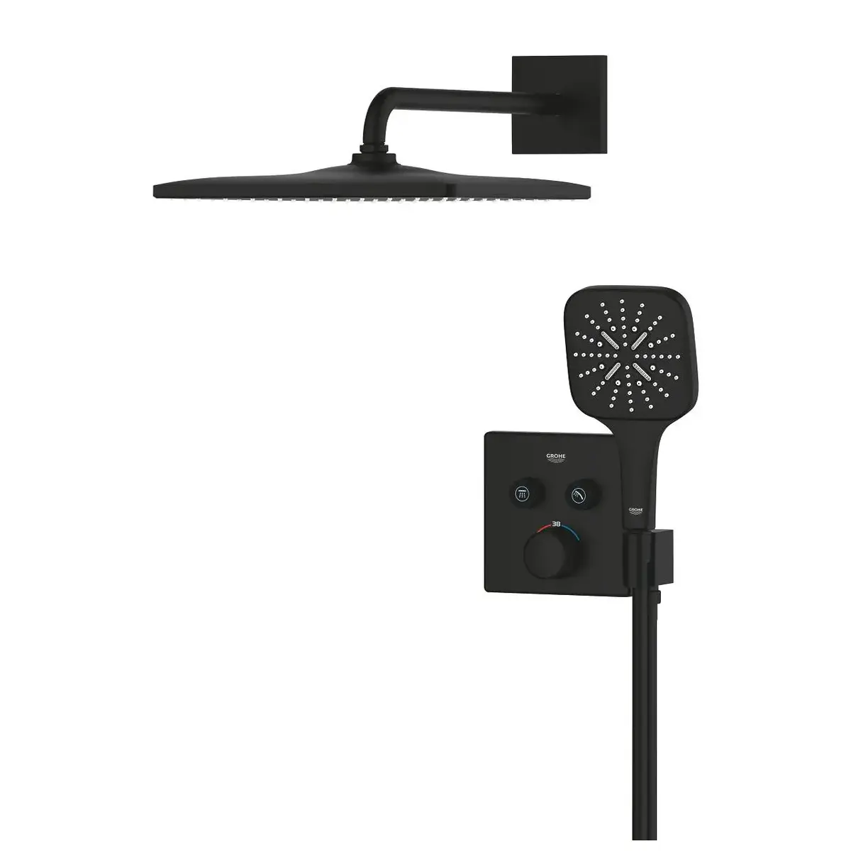 GROHE Grohtherm SmartControl dušas sistēma melna Photo 3