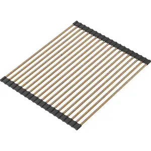 Copper PVD Sink Insert JetWorld Qmata 430 x 320 mm with 19 Drain Slots