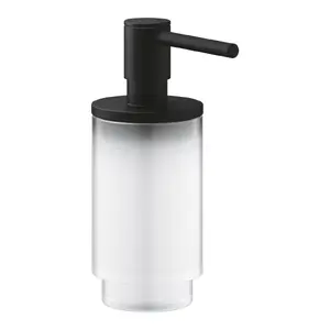 Диспенсер для мыла GROHE Selection чёрный — одноштучный дозатор для раковины или столешницы