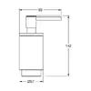 GROHE Selection ziepju dozators melns Photo 3
