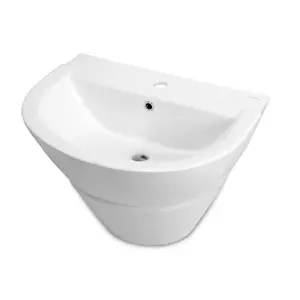 Bathroom semi-pedestal washbasin support Deante CDM 6U6H