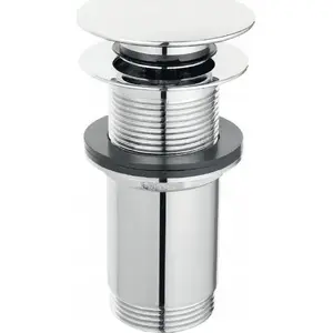 Sink pop-up waste FERRO S285-WBP high chrome, click-clack without overflow, G5/4 connection