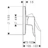 Jaucējkrāns hansgrohe Metris Chrome 31685000 Photo 4