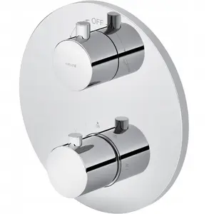 Встраиваемый термостатический смеситель для ванны и душа CERSANIT ZEN S951-564 хром с монтажным боксом