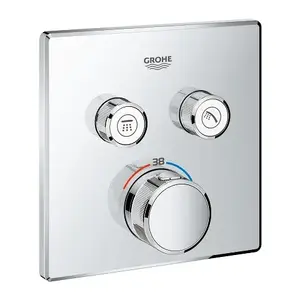 Термостат скрытой установки GROHE 2-клапанный для ванны и душа, хром