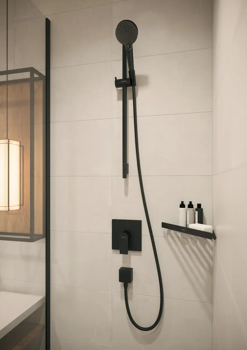 Душевой смеситель hansgrohe 71668670 — чёрный, керамика Photo 2