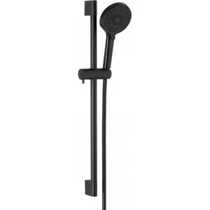 Sliding Shower Head Set kfa² Otava — complete black set, model 04841-345-81