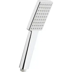 Handheld Shower Head kfa² LOGON Rectangular 1-Function Chrome