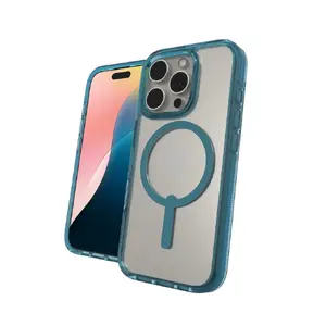 Protective Snap Cover Zagg Cases Santa Cruz for Apple iPhone 16 Pro — Graphene, Blue Transparent, fits 6.3"