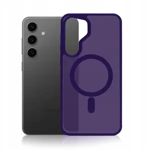 Защитный чехол MagCase для Samsung Galaxy S24 от 3MK — Smoke MagCase Purple