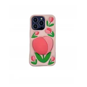Aizsargvāciņš 3DCase Tulip ar statīvu priekš iPhone 13