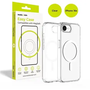 Protective clear Hybrid MagSafe case for iPhone 16e, MOBILE ORIGIN, model MO-HYCL-IP16E