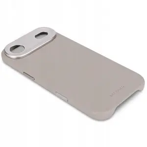 Elmarc Decoded ādas aizmugures vāks iPhone 17 Air, saderīgs ar MagSafe (solid clay)