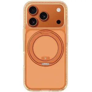 Amazingthing Titan Pro Spin Drop Proof Case for iPhone 17 Pro — 3-Lens Cutout, Titan Orange