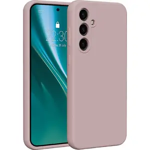 Силиконовый чехол Etteri для Samsung Galaxy S23 FE — светло-розовый