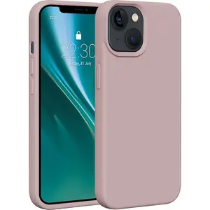 Силиконовый чехол Etteri для iPhone 14 6,1" – Etteri, светло-розовый