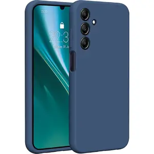 Silikona maciņš Etteri priekš Samsung Galaxy A25 5G (global), tumši zilā