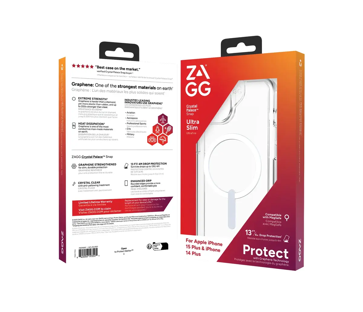 Zagg International прозрачный чехол для iPhone 15 Plus / 14 Plus Photo 5