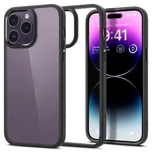 Mobile phone case Spigen ACS04642 cover for Apple iPhone 14 Pro Max 6.7" TPU+PC Black/Transparent