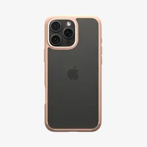 Чехол для смартфона Spigen Ultra Hybrid для iPhone 16 Pro Max, прозрачный розовый, PC+TPU, для 6.9"