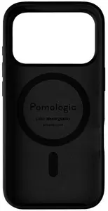 Protective silicone case Pomologic CoverCase for iPhone 17 Pro compatible with MagSafe, black
