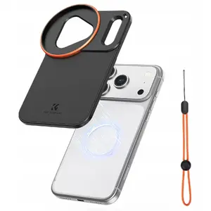 Phone case K&F MagSafe-compatible back cover for iPhone 17 Pro Max with 58mm ring holder