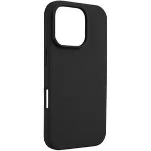 Protective silicone case Pomologic CoverCase for iPhone 16 Pro compatible with MagSafe, black
